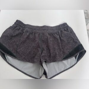 Lululemon Hotty Hot Shorts Size 12 2.5’ inseam Grey Low Waist